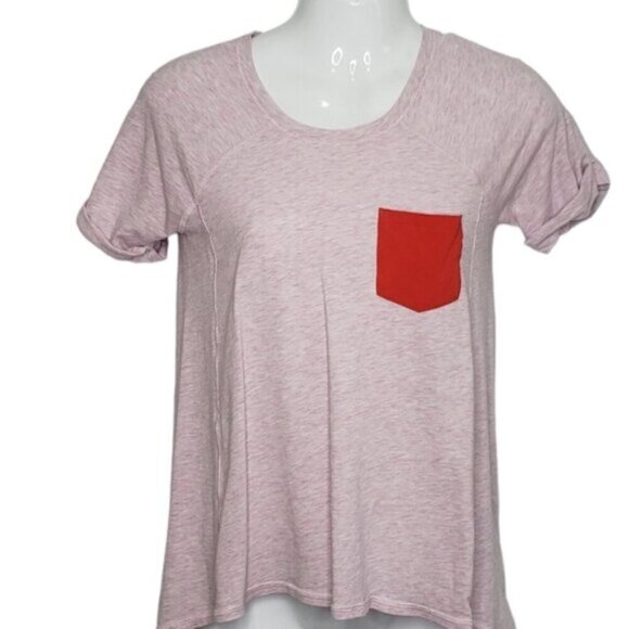 Ivivva Girls Tee Shirt Short Sleeve Size 14 Chest Pocket - Picture 1 of 13